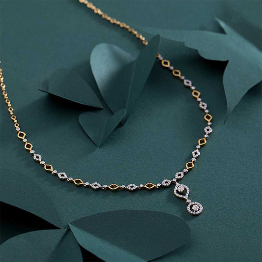 18k Real Diamond Necklace JG-1911-00913