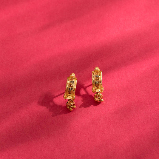 22k Plain Gold Earring JG-2005-02294