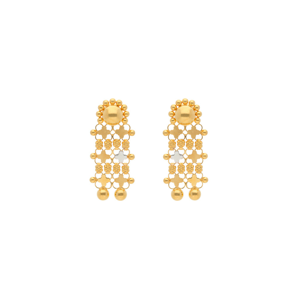 22k Plain Gold Earring JG-2006-02811