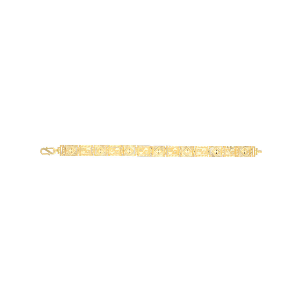 22k Plain Gold Bracelet JG-2103-00467