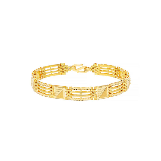 22k Plain Gold Bracelet JG-2106-01143