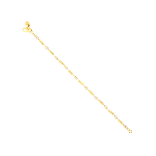 22k Plain Gold Bracelet JG-2107-01725