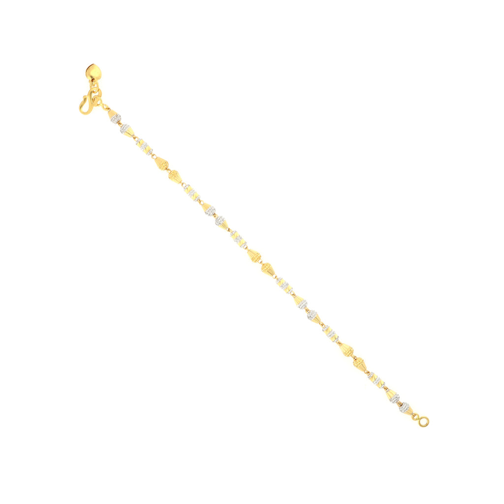 22k Plain Gold Bracelet JG-2107-01729