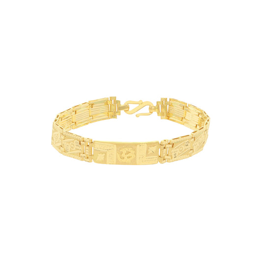 22k Plain Gold Bracelet JG-2107-01800
