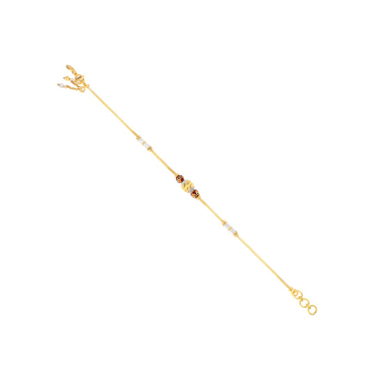 22k Plain Gold Bracelet JG-2107-01938