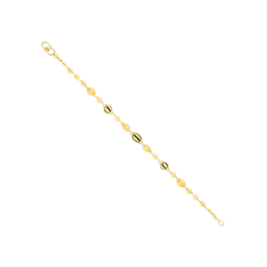 22k Plain Gold Bracelet JG-2107-02113
