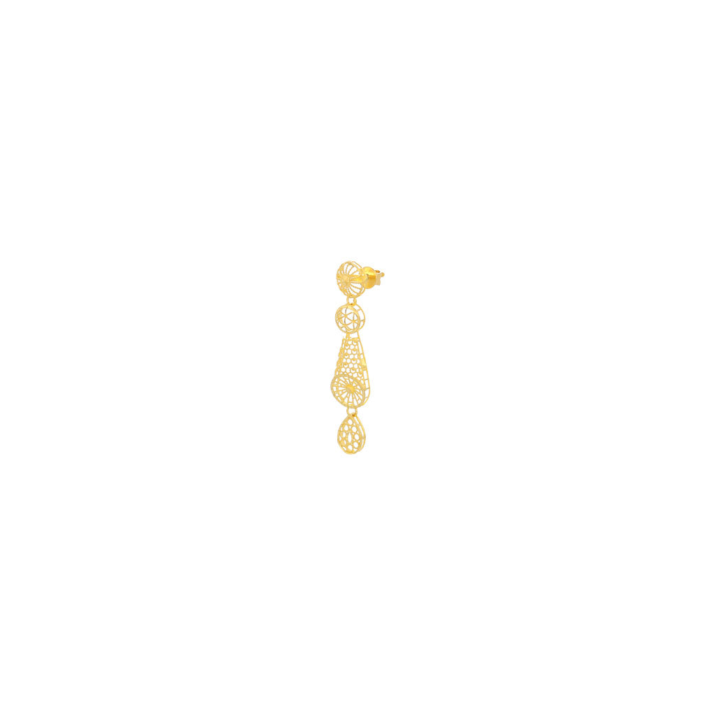 22k Plain Gold Necklace Set JG-2108-03279