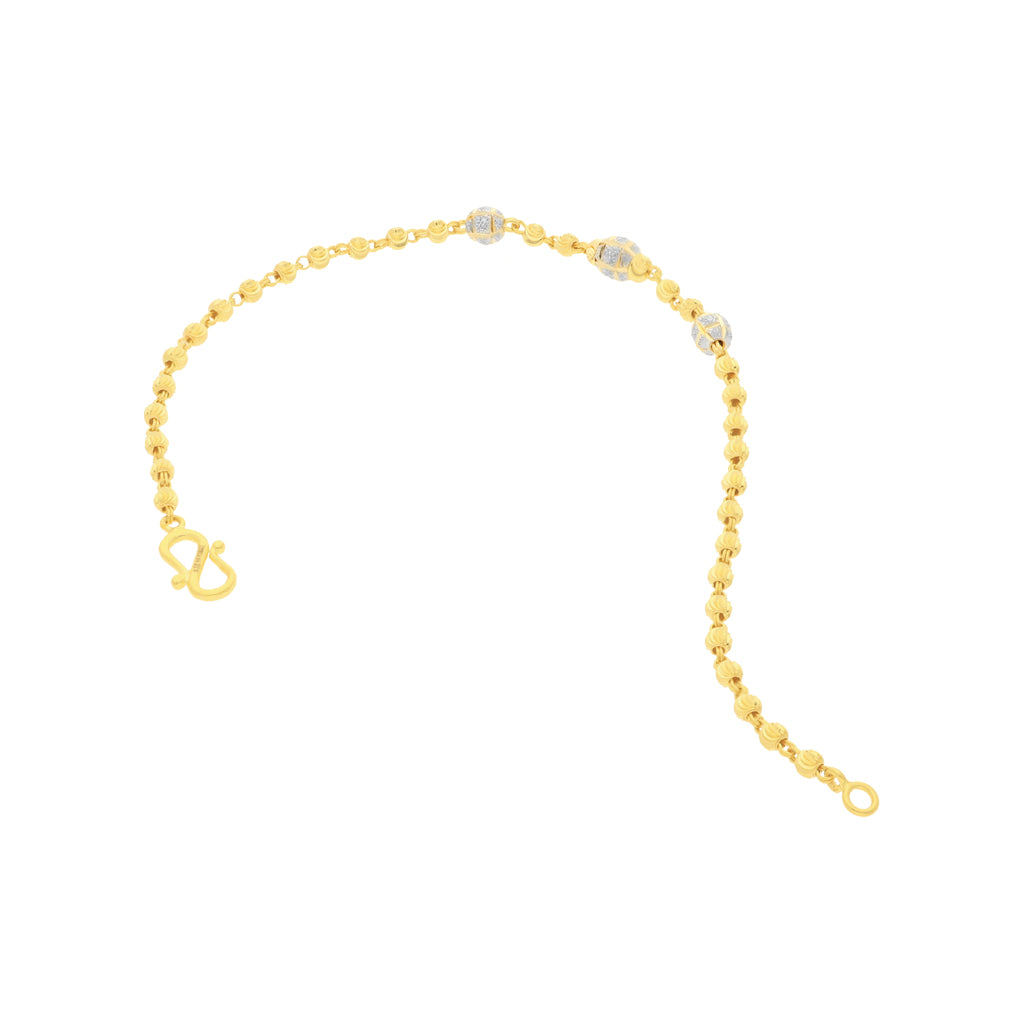 22k Plain Gold Bracelet JG-2108-03534