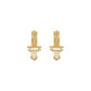 22k Plain Gold Earring JG-2108-03825
