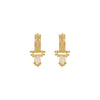 22k Plain Gold Earring JG-2108-03825