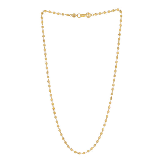 22k Plain Gold Necklace JG-2108-03854