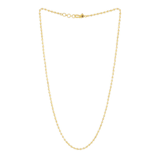 22k Plain Gold Necklace JG-2108-03912