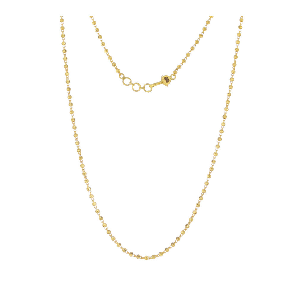 22k Plain Gold Necklace JG-2108-04095