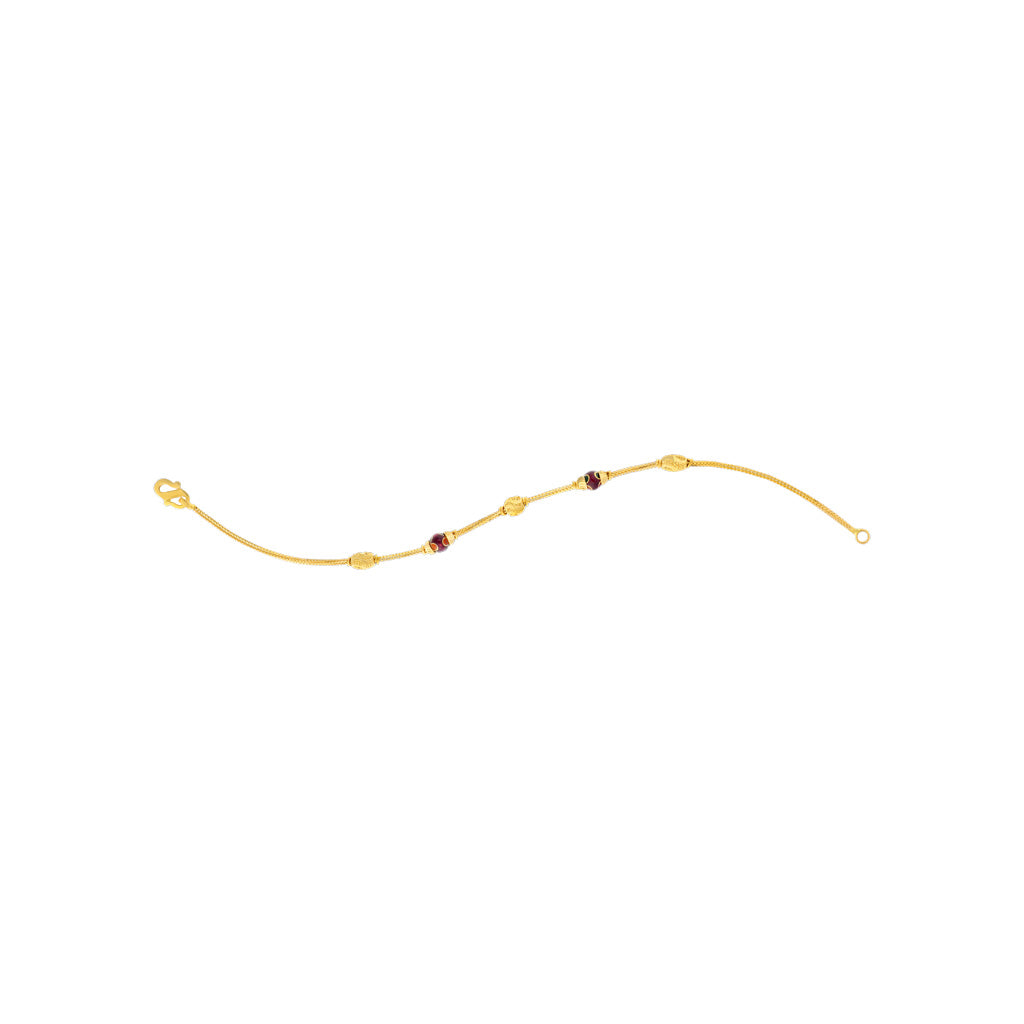 22k Plain Gold Bracelet JG-2109-04757