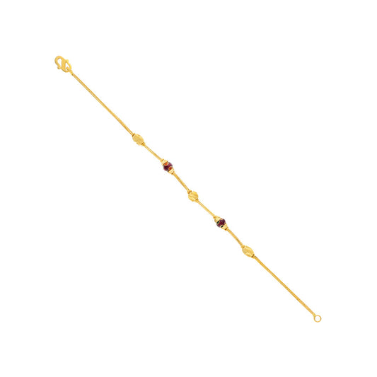 22k Plain Gold Bracelet JG-2109-04757