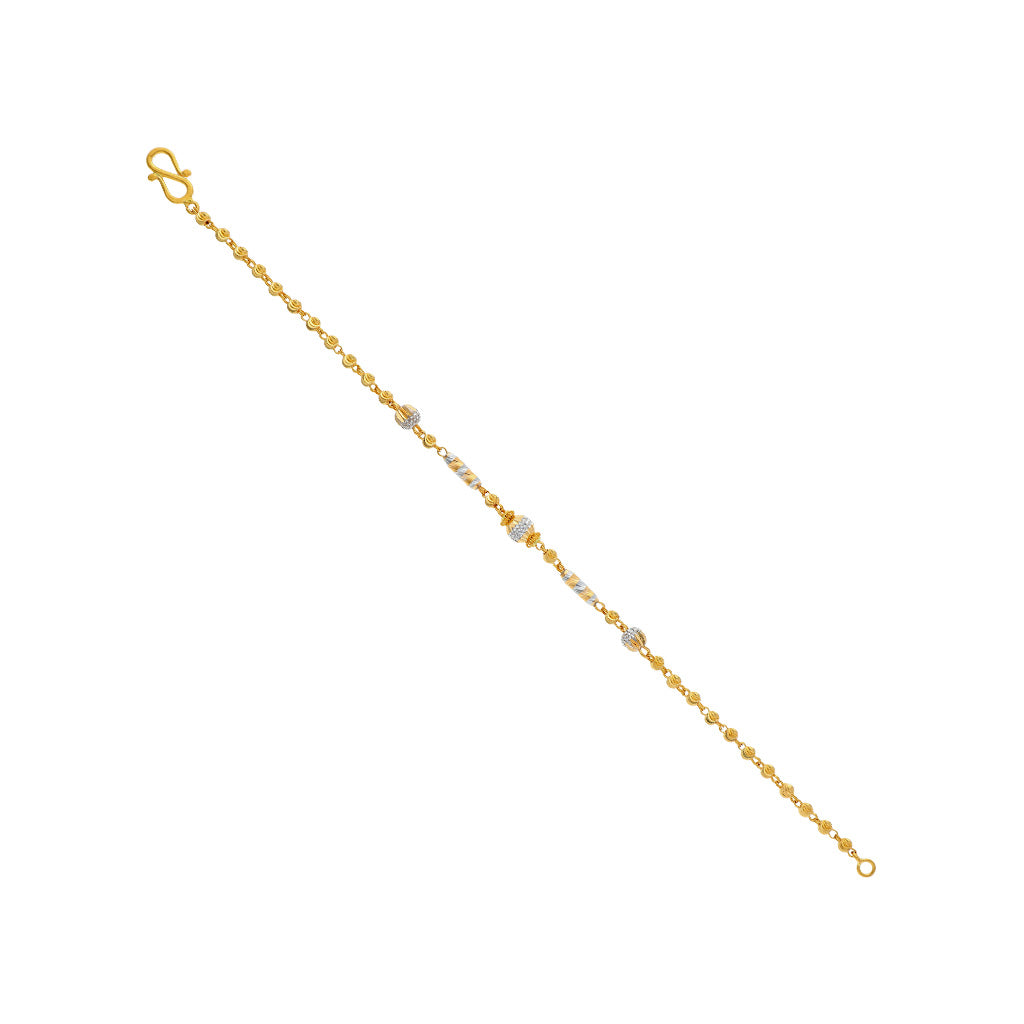 22k Plain Gold Bracelet JG-2109-04764