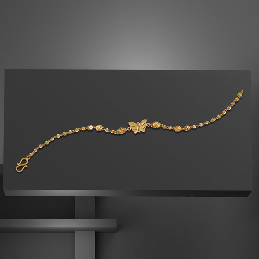 22k Plain Gold Bracelet JG-2206-06247