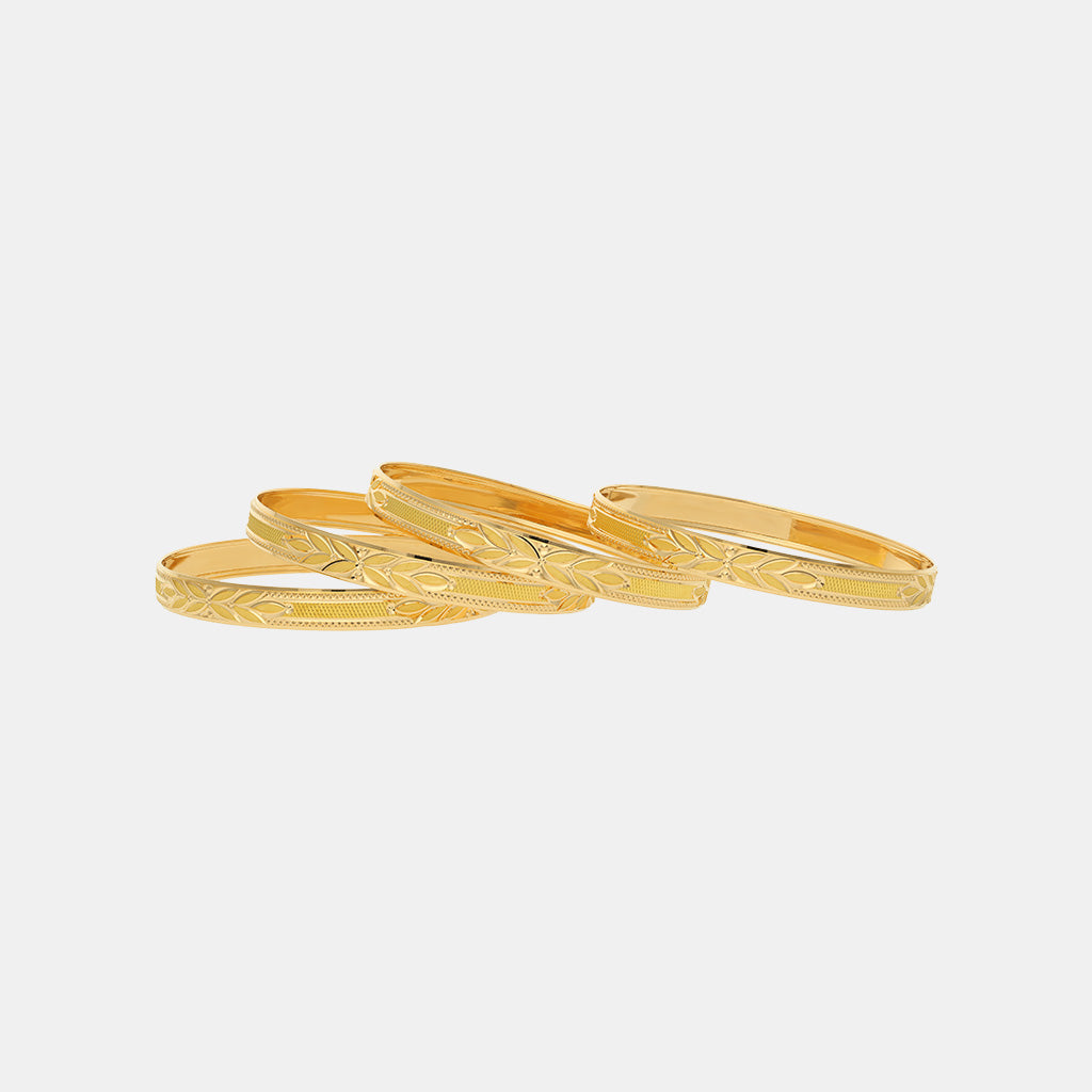 22k Plain Gold Bangles JG-2208-06843