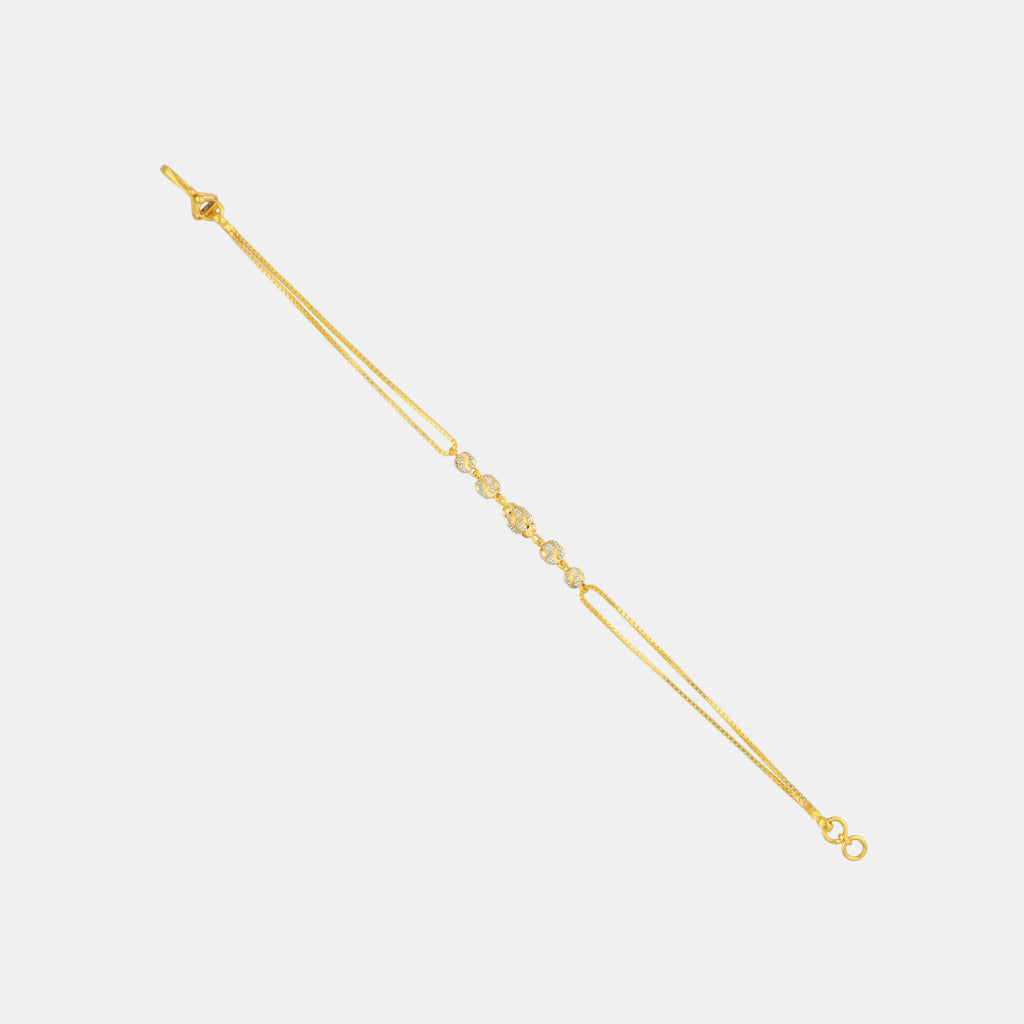 22k Plain Gold Bracelet JG-2210-07549