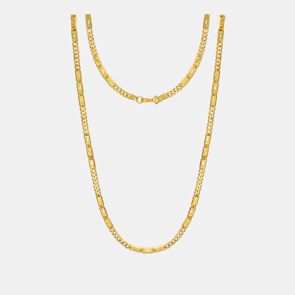 22k Plain Gold Chain JG-2211-07763