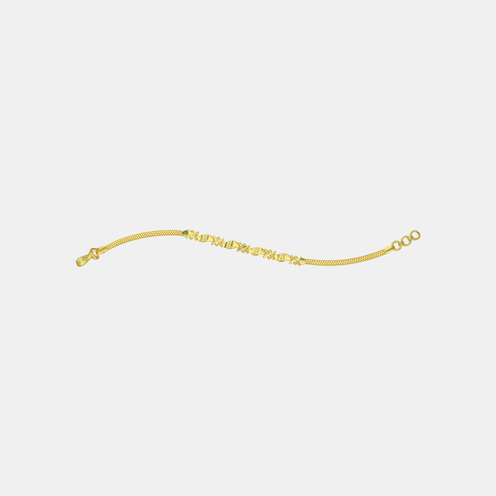 22k Plain Gold Bracelet JG-2212-08021