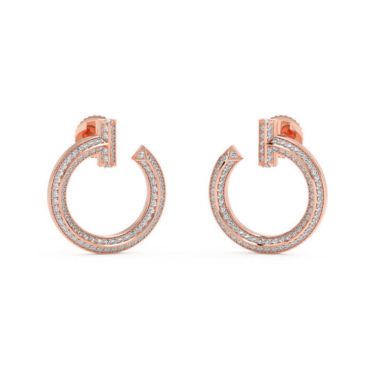 18k Real Diamond Earring JGD-2305-08384