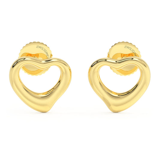 18k Plain Gold Earring JGD-2305-08397