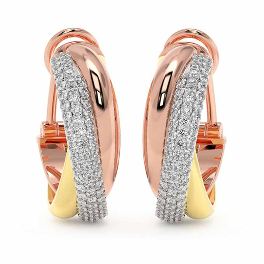 18k Real Diamond Earring JGD-2305-08412