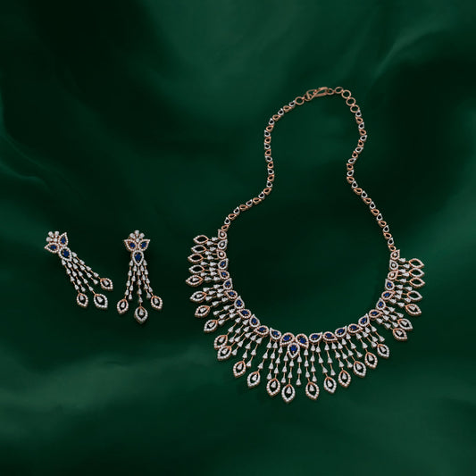 14k Gemstone Necklace Set JGG-2106-01316