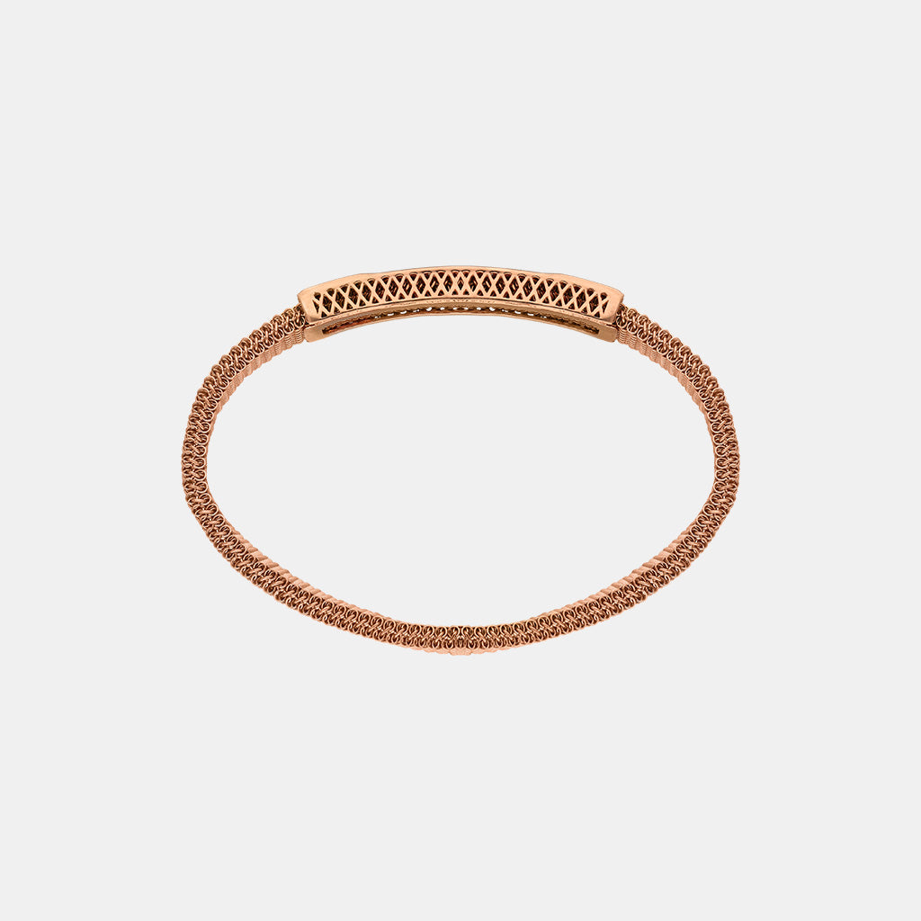 18k Plain Gold Bracelet JGI-2209-07352