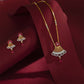 22k Gemstone Necklace Set JGS-1911-00569