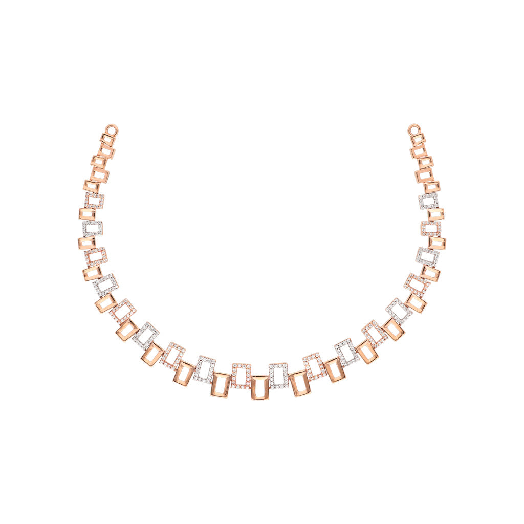 18k Gemstone Necklace Set JGS-1911-00745