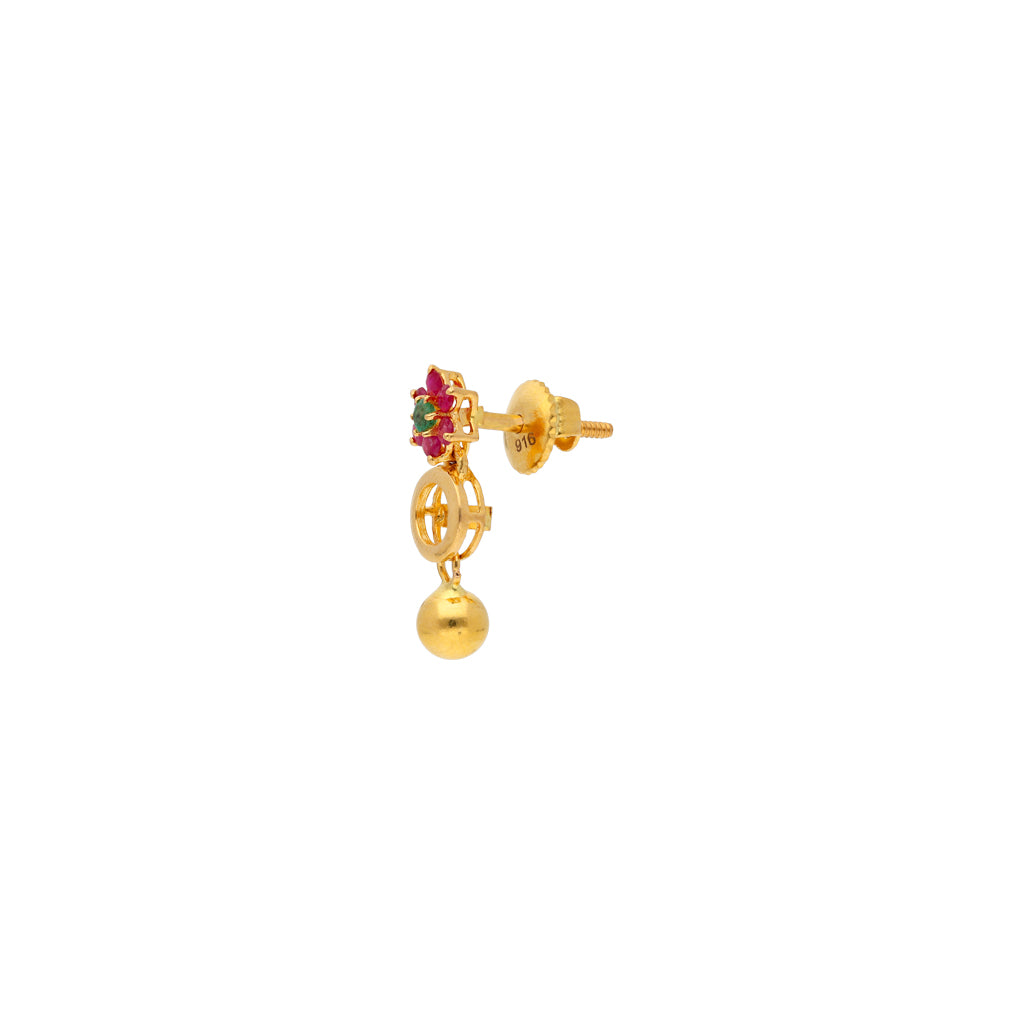 22k Gemstone Necklace Set JGS-1911-00794