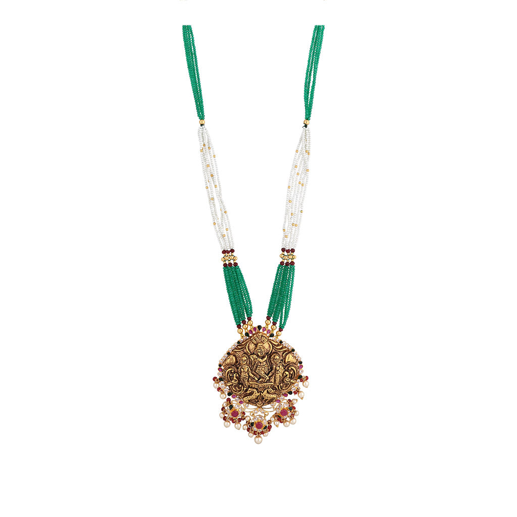 22k Antique Necklace Set JGS-1912-01268