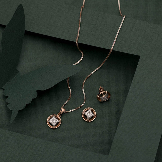18k Gemstone Necklace Set JGS-2001-00672