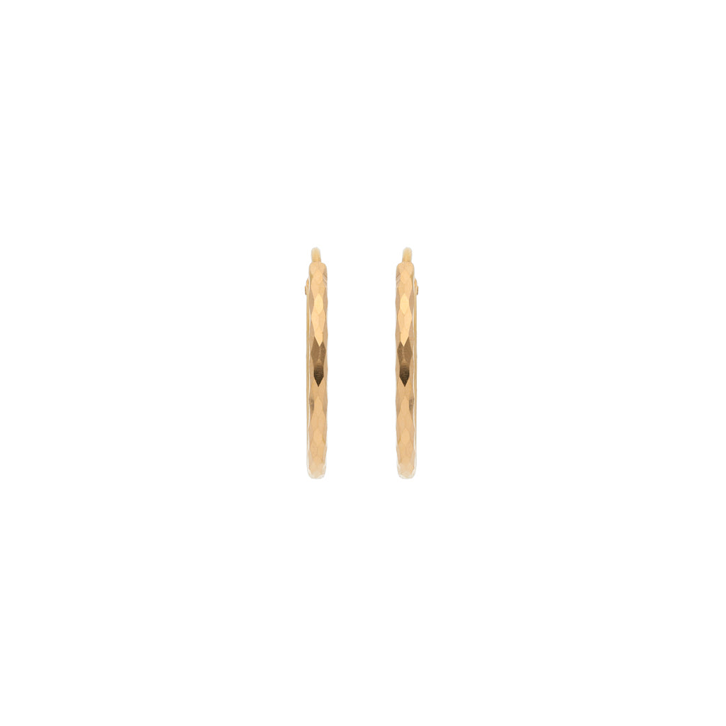 22k Plain Gold Earring JGS-2006-02751