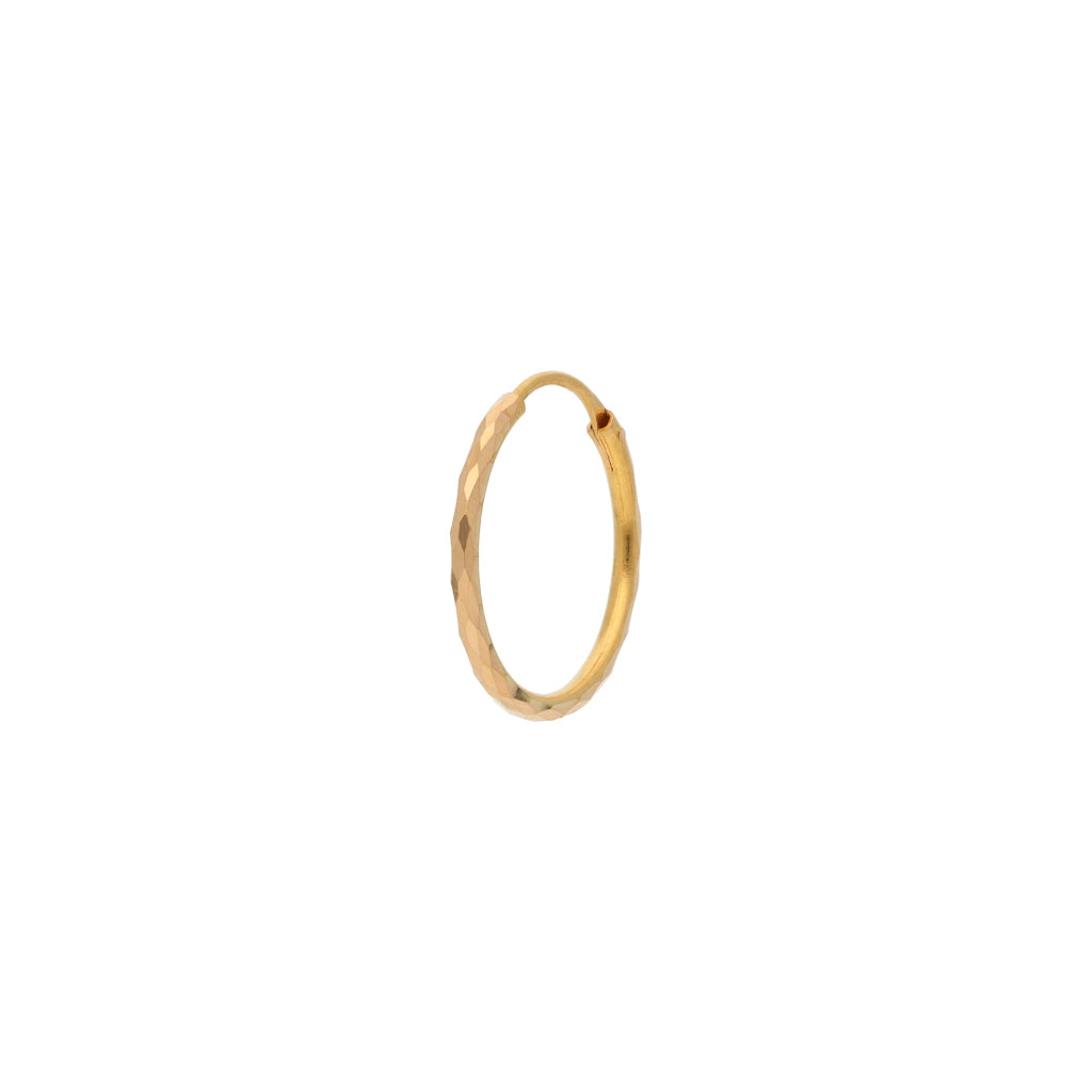22k Plain Gold Earring JGS-2006-02751