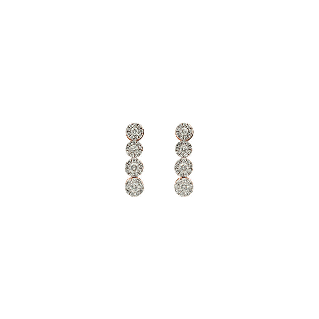 18k Real Diamond Necklace Set JGS-2006-03017