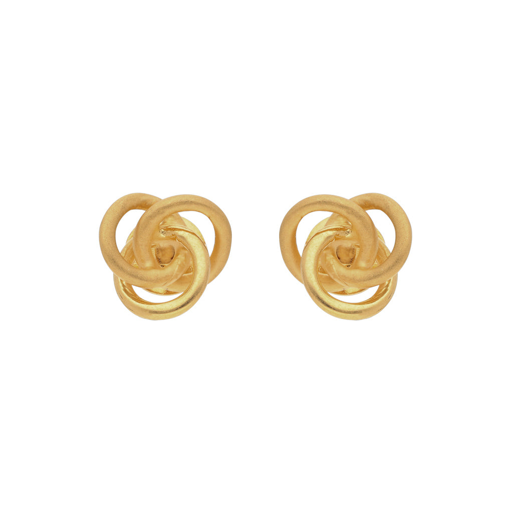 22k Plain Gold Earring JGS-2010-03216