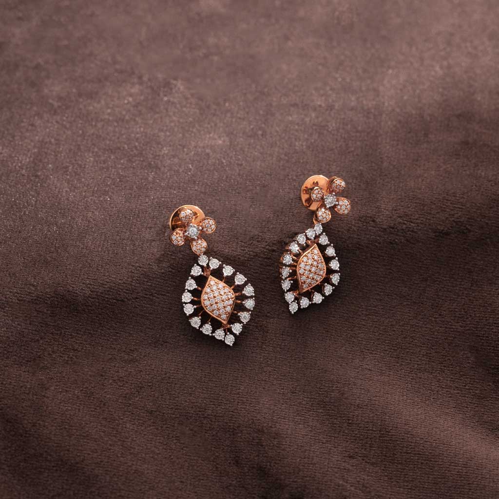 18k Real Diamond Earring JGS-2012-03596