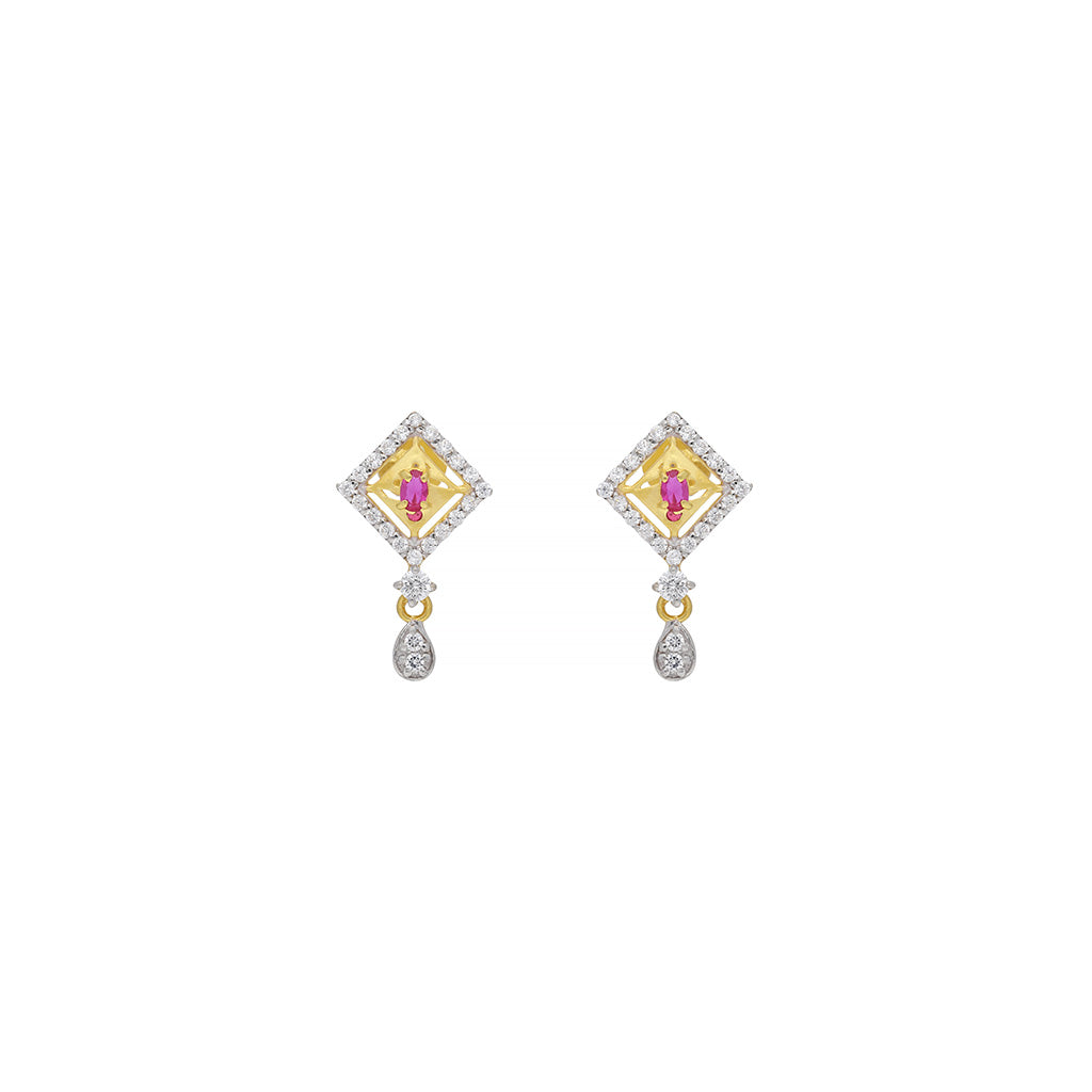 22k Gemstone Necklace Set JGS-2101-00010