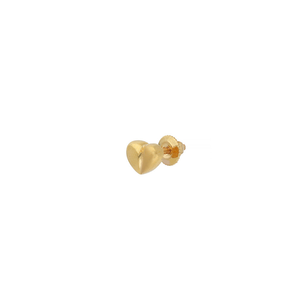 22k Plain Gold Earring JGS-2101-00018