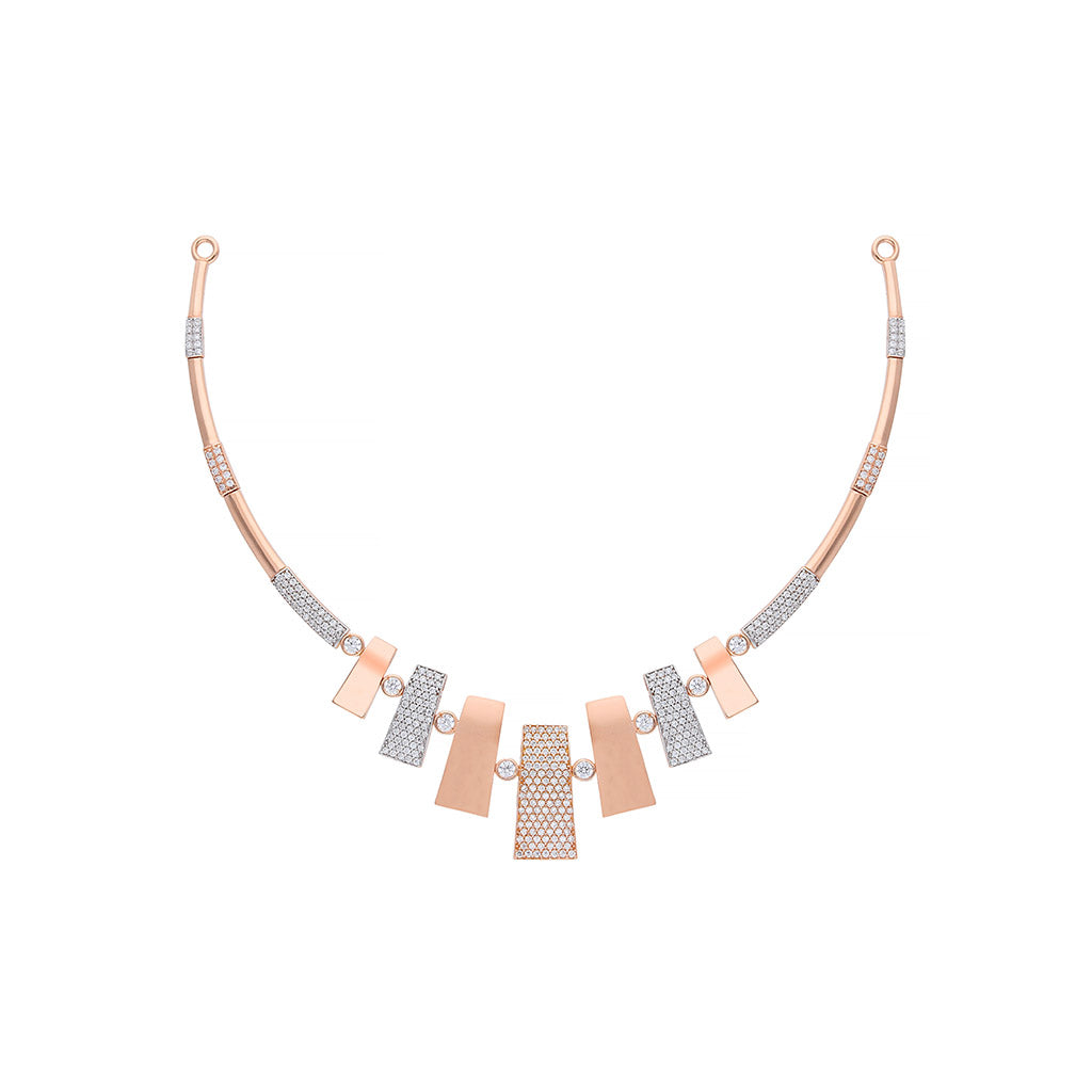 18k Gemstone Necklace Set JGS-2101-00069