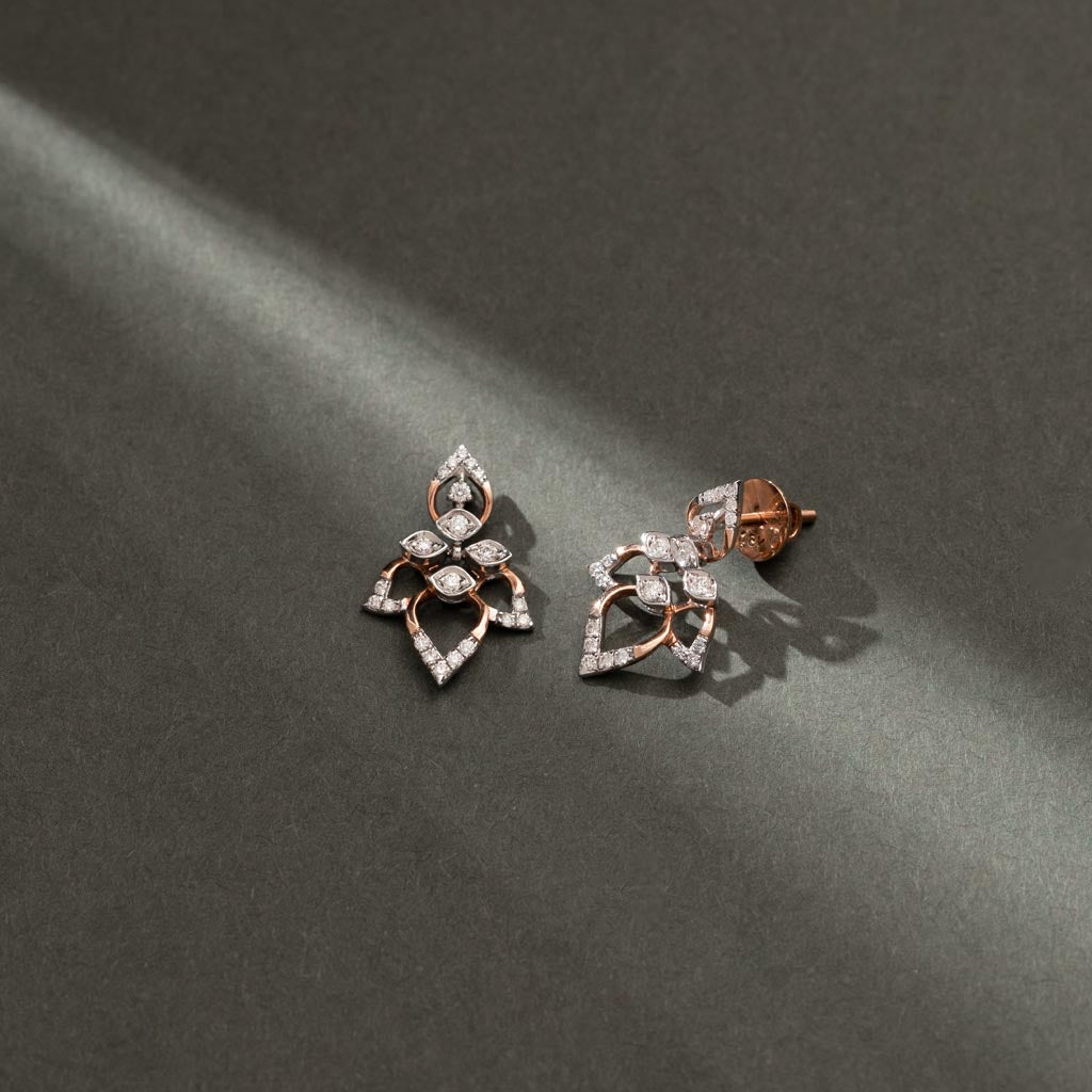 18k Real Diamond Earring JGS-2103-00278