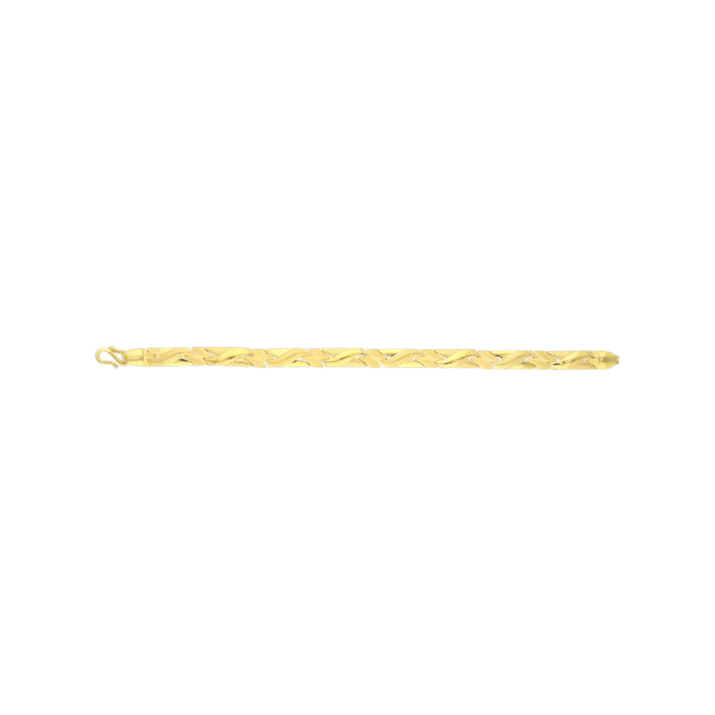 22k Plain Gold Bracelet JGS-2103-00469
