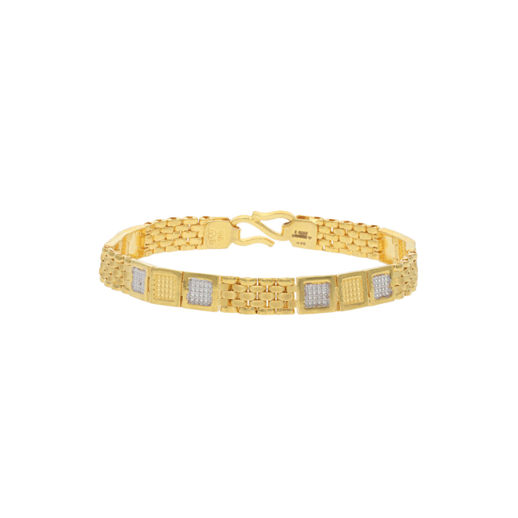 22k Plain Gold Bracelet JGS-2103-00507