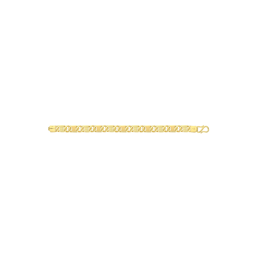 22k Plain Gold Bracelet JGS-2103-00546
