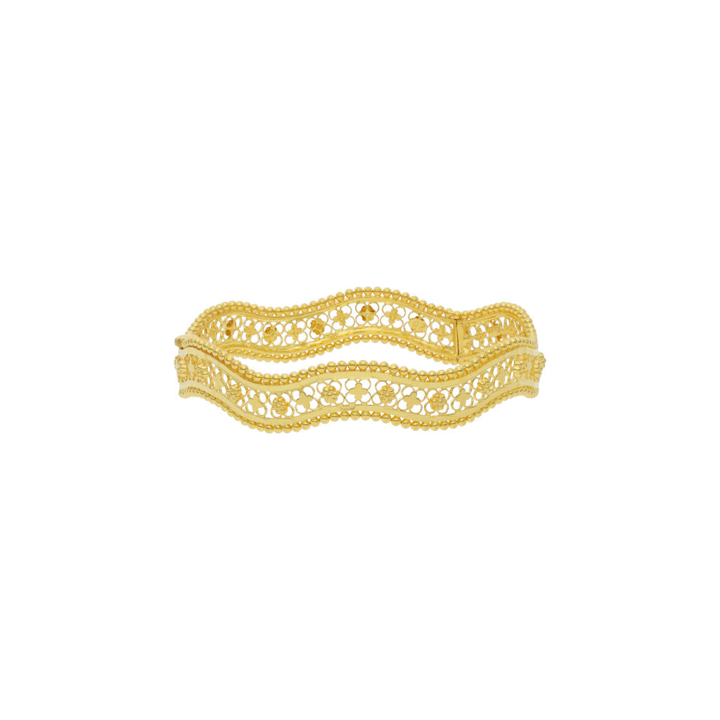 22k Plain Gold Bangles JGS-2103-00556