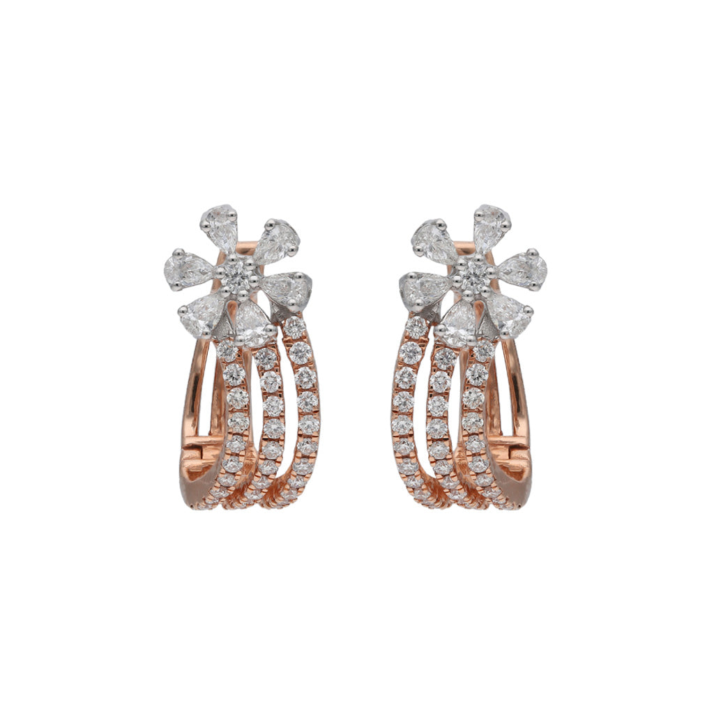 18k Real Diamond Earring JGS-2106-00885