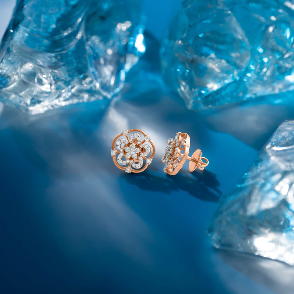 18k Real Diamond Earring JGS-2106-01327